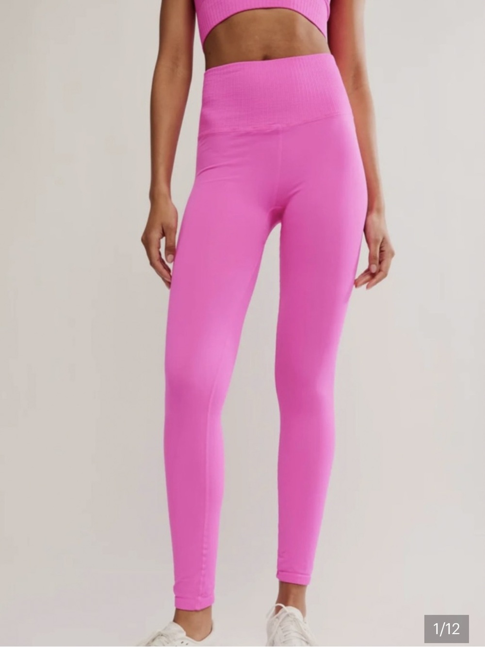 NWOT FP Movement High-Waist Good Karma Leggings in Hot Pink Living Magenta m/l